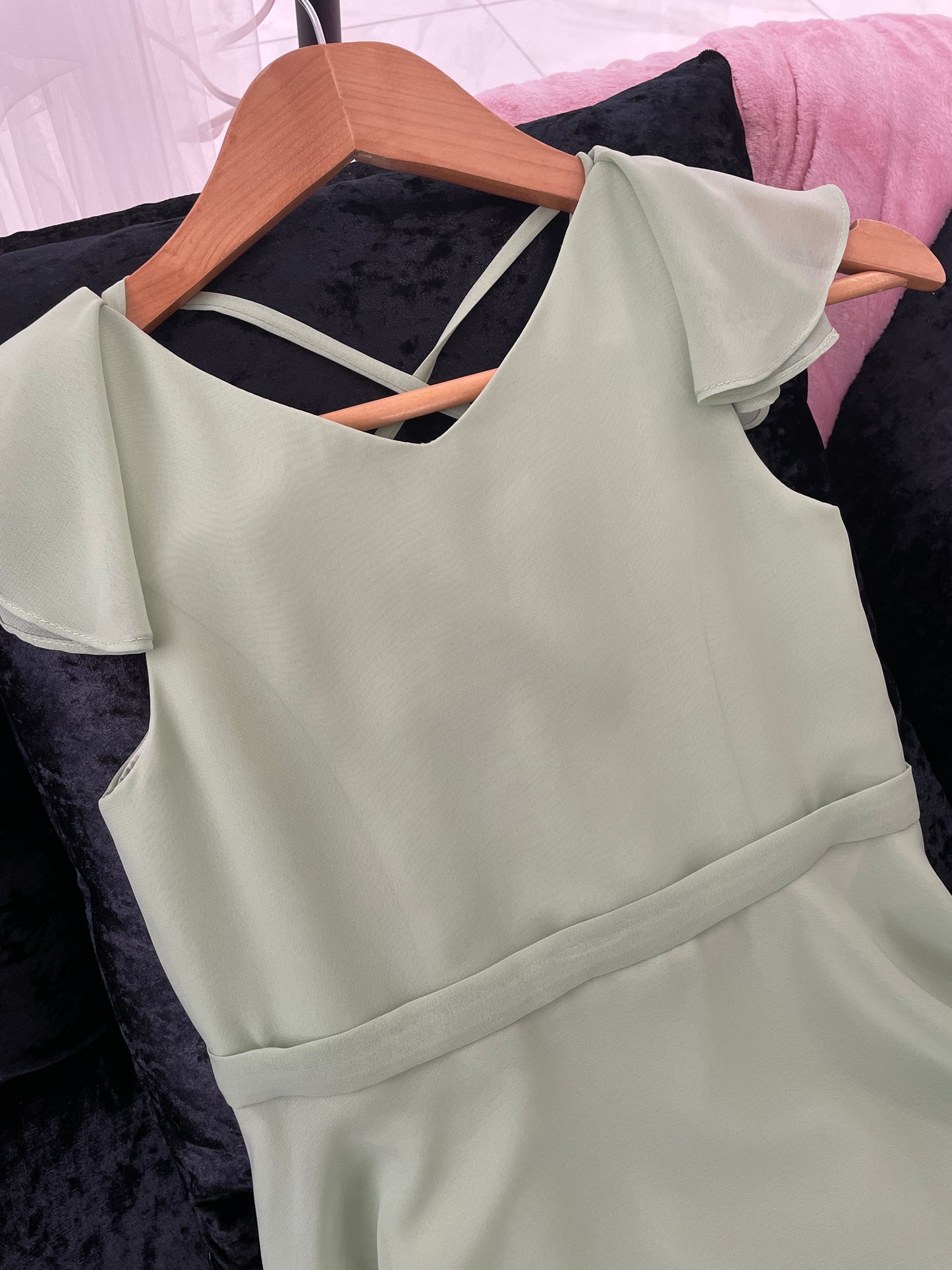 Petal Junior Flounce Cap Sleeve Lace Age 10