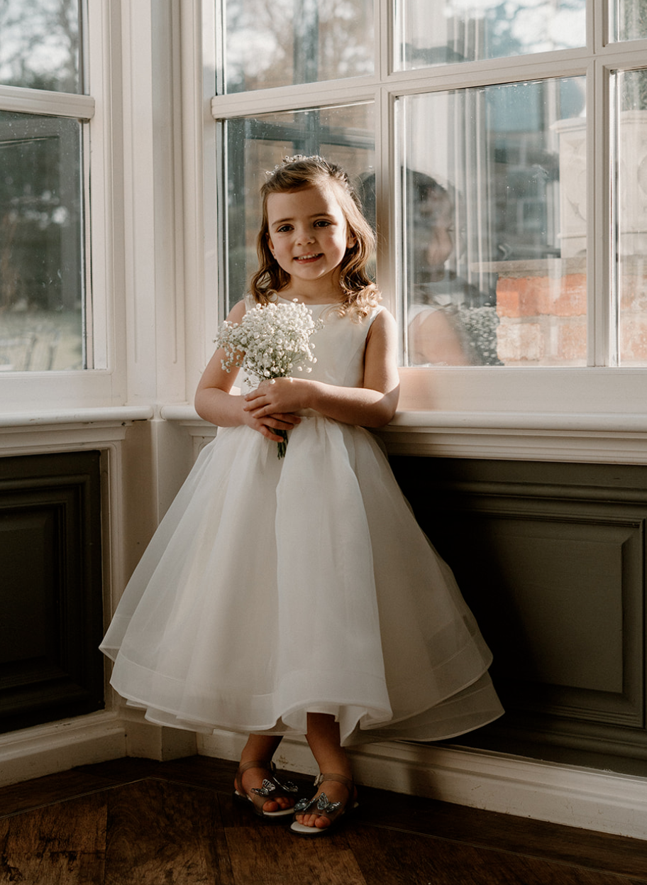 Elise - Flowergirl dress with Waterfall Skirt