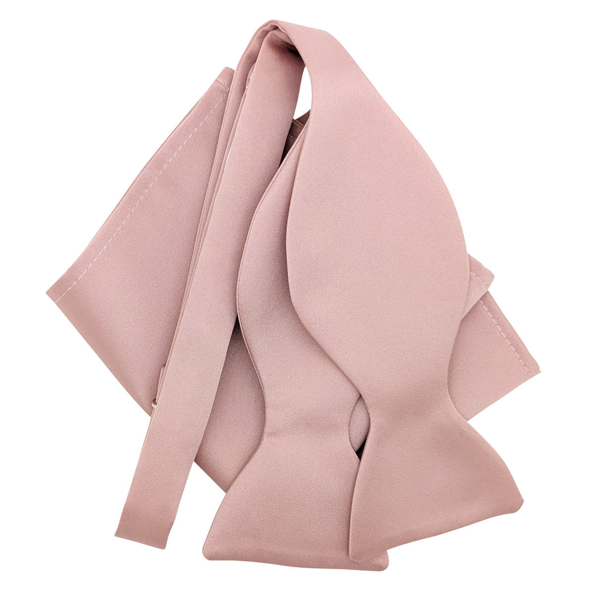 Suede Pink Bow Tie