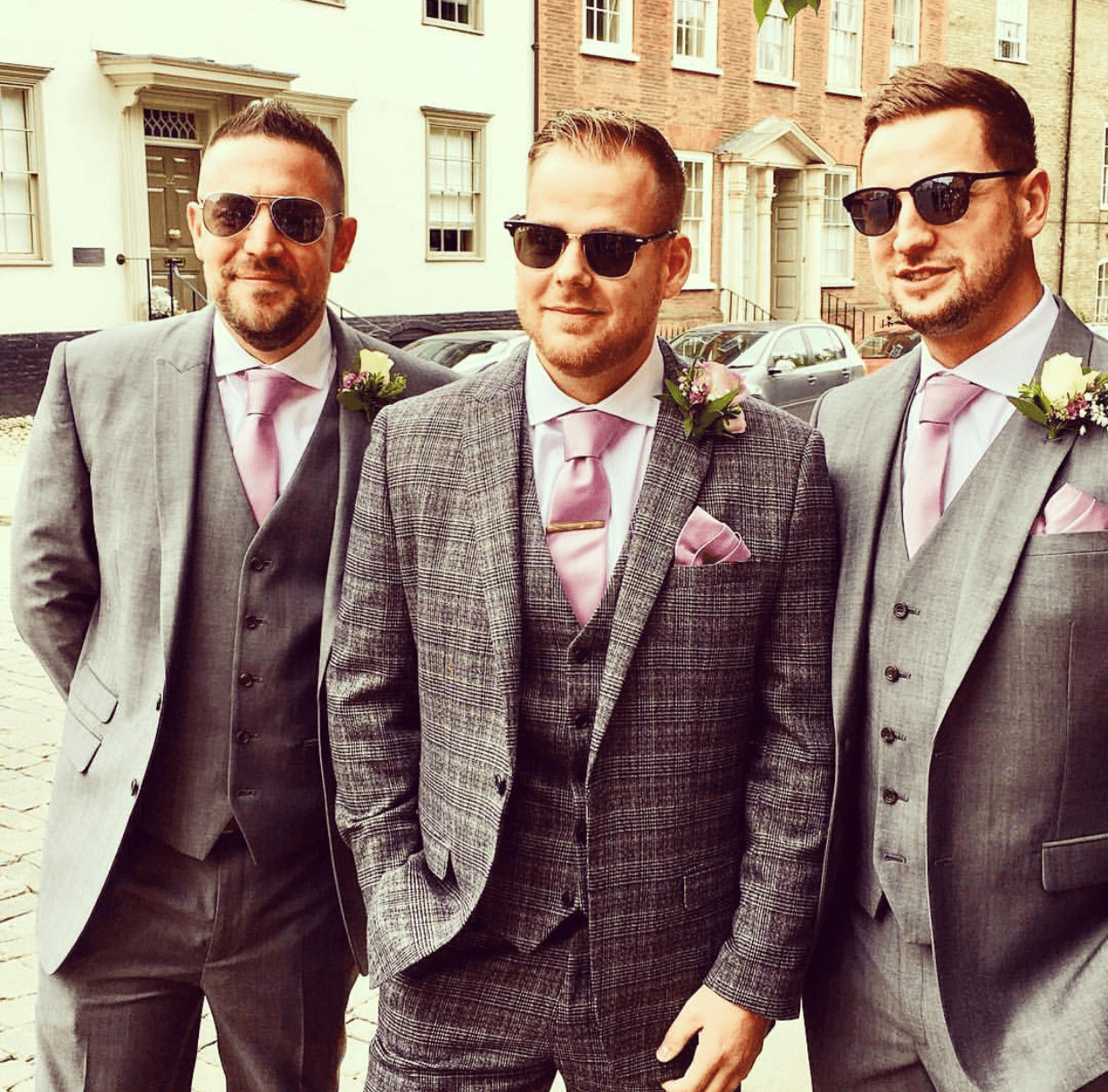 Lavender Frost Wedding Tie