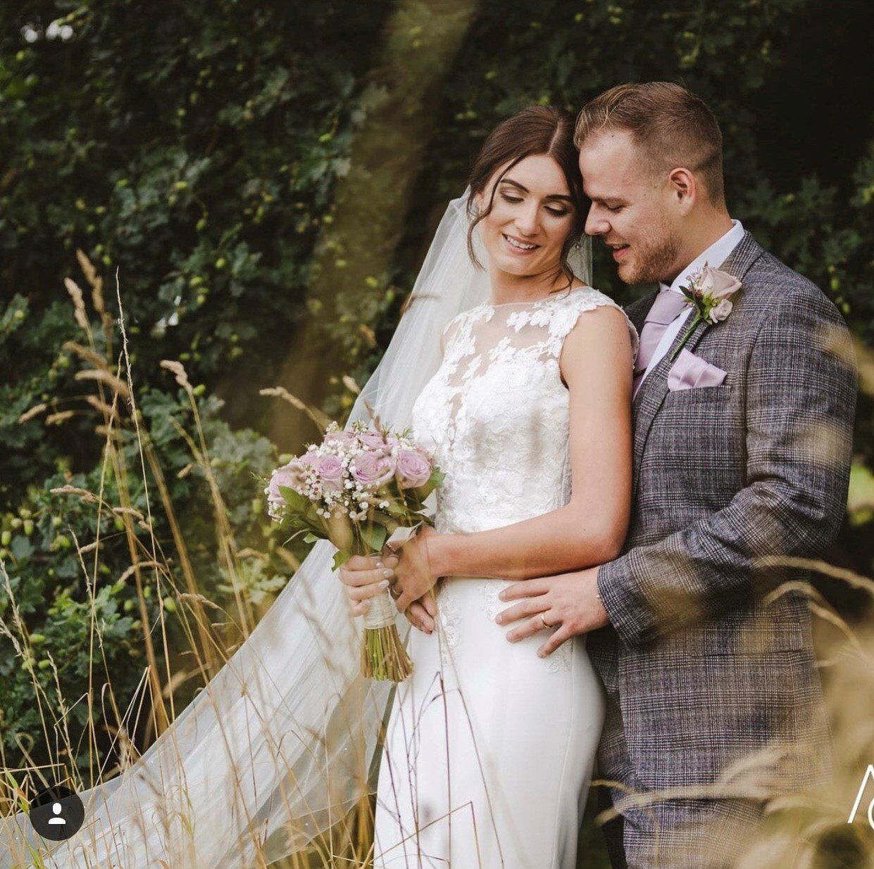Lavender Frost Wedding Tie